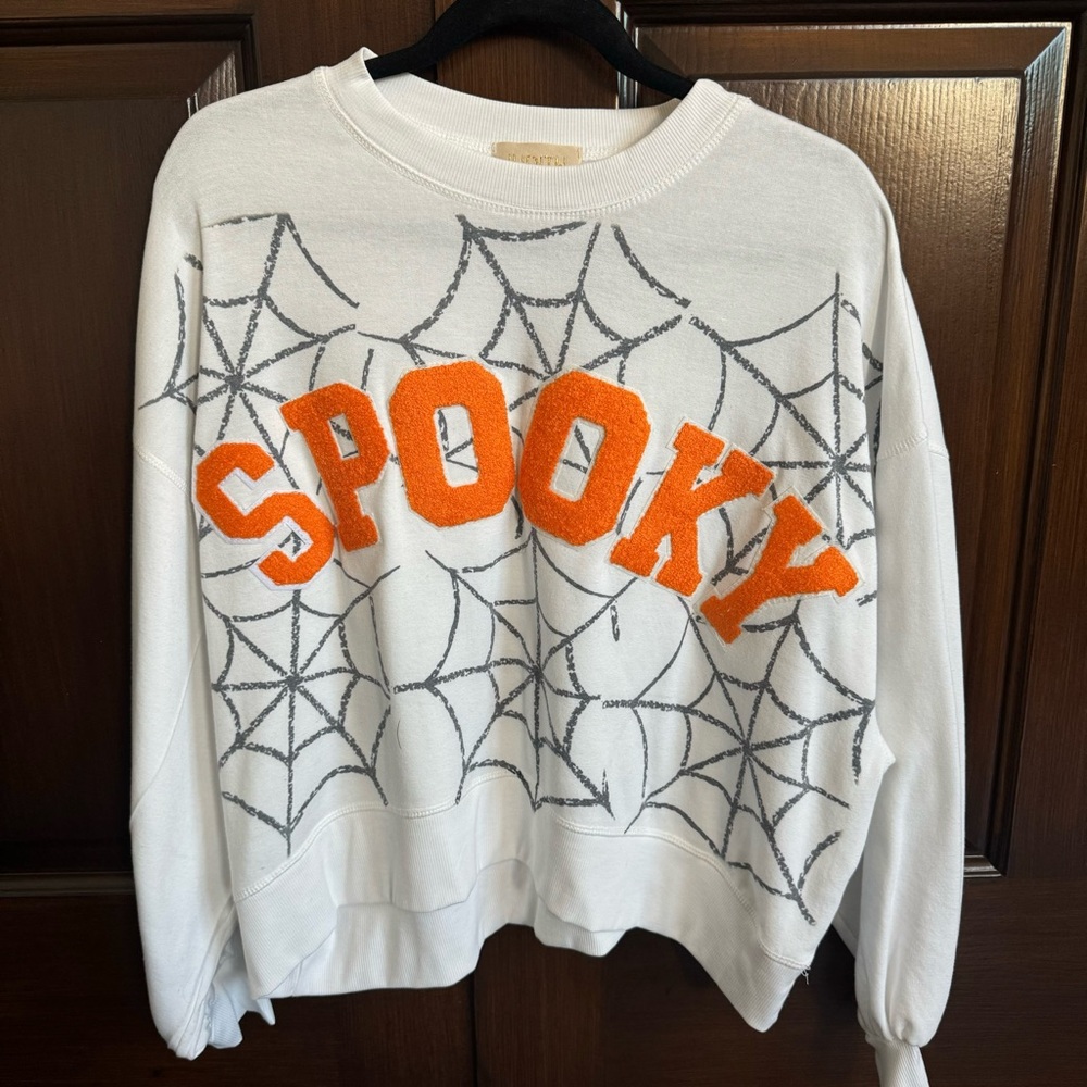 Judith March SPOOKY SPIDERWEB PULLOVER